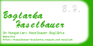 boglarka haselbauer business card