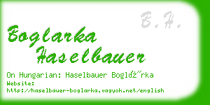 boglarka haselbauer business card